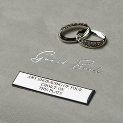 Personalised Luxury Wedding Guest Book With Intertwined Rings