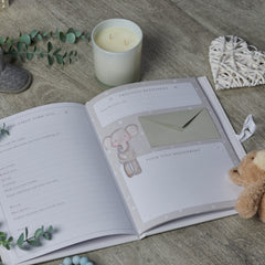 Personalised Baby Keepsake Journal Book Milestones and Memories