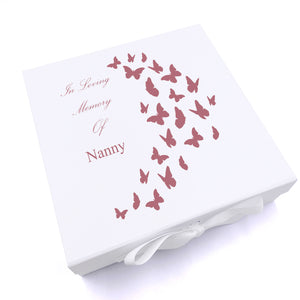 ukgiftstoreonline Personalised Nanny In Loving Memory Butterflies Keepsake Memory Box