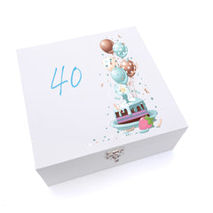 ukgiftstoreonline Personalised 40th Birthday Gifts For Him Keepsake Wooden Box
