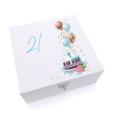 ukgiftstoreonline Personalised 21st Birthday Gifts For Him Keepsake Wooden Box