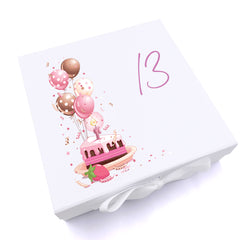 Personalised 13th Birthday Gifts For Her Keepsake Memory Box