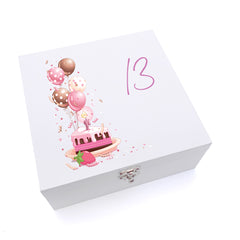 ukgiftstoreonline Personalised 13th Birthday Gifts For Her Keepsake Wooden Box
