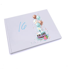 Personalised 16th Birthday For Him Guest Book