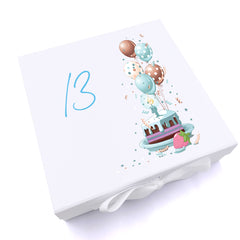 Personalised 13th Birthday Gifts For Him Keepsake Memory Box