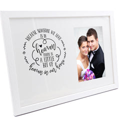 Personalised A Little bit of heaven In Our Home Memorial Remembrance Photo Frame