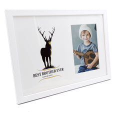 Personalised Best Brother Ever Stag Photo Frame.