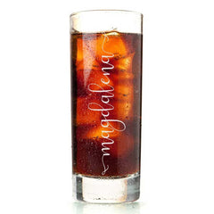 Personalised Gin Glass Engraved Drink Glass with A Name in A Script Font