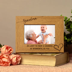 Personalised Grandma As Wonderful As You Photo Frame gift