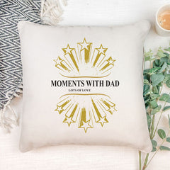 Personalised Moments with Dad Cushion Gift