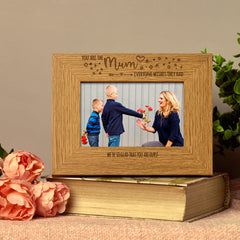 Personalised Mum We're so glad you're ours Photo Frame Landscape