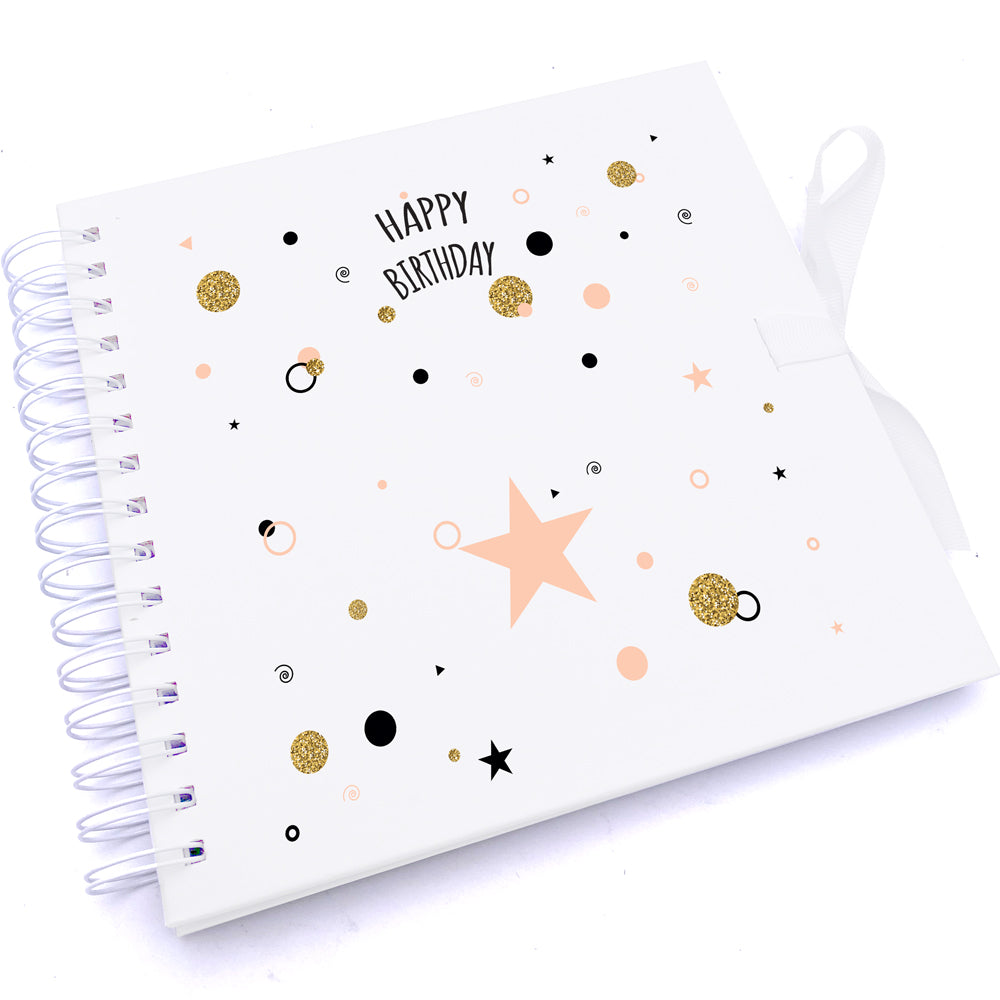 Personalised Polka Dot Design Scrapbook Photo Album