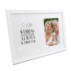 Personalised 30th Wedding Anniversary Photo Frame