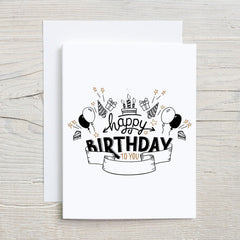 Personalised Any Age Happy Birthday Gift Card