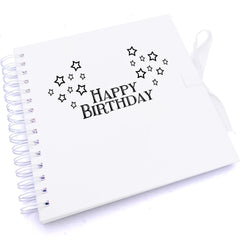 Personalised Any Age Happy Birthday Star Design Scrapbook Photo Album