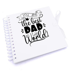 Personalised Best Dad in The World Scrapbook Photo Album