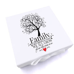ukgiftstoreonline Personalised Family like a branches on a tree Keepsake Memory Box