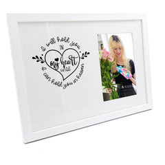 Personalised I will hold you in my heart Memorial Remembrance Photo Frame