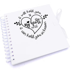 Personalised I will hold you in my heart Memorial Remembrance Scrapbook Photo Album