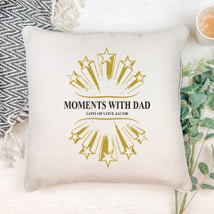 Personalised Moments with Dad Cushion Gift