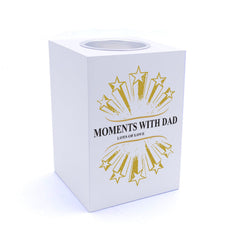 Personalised Moments with Dad Tea Light Holder