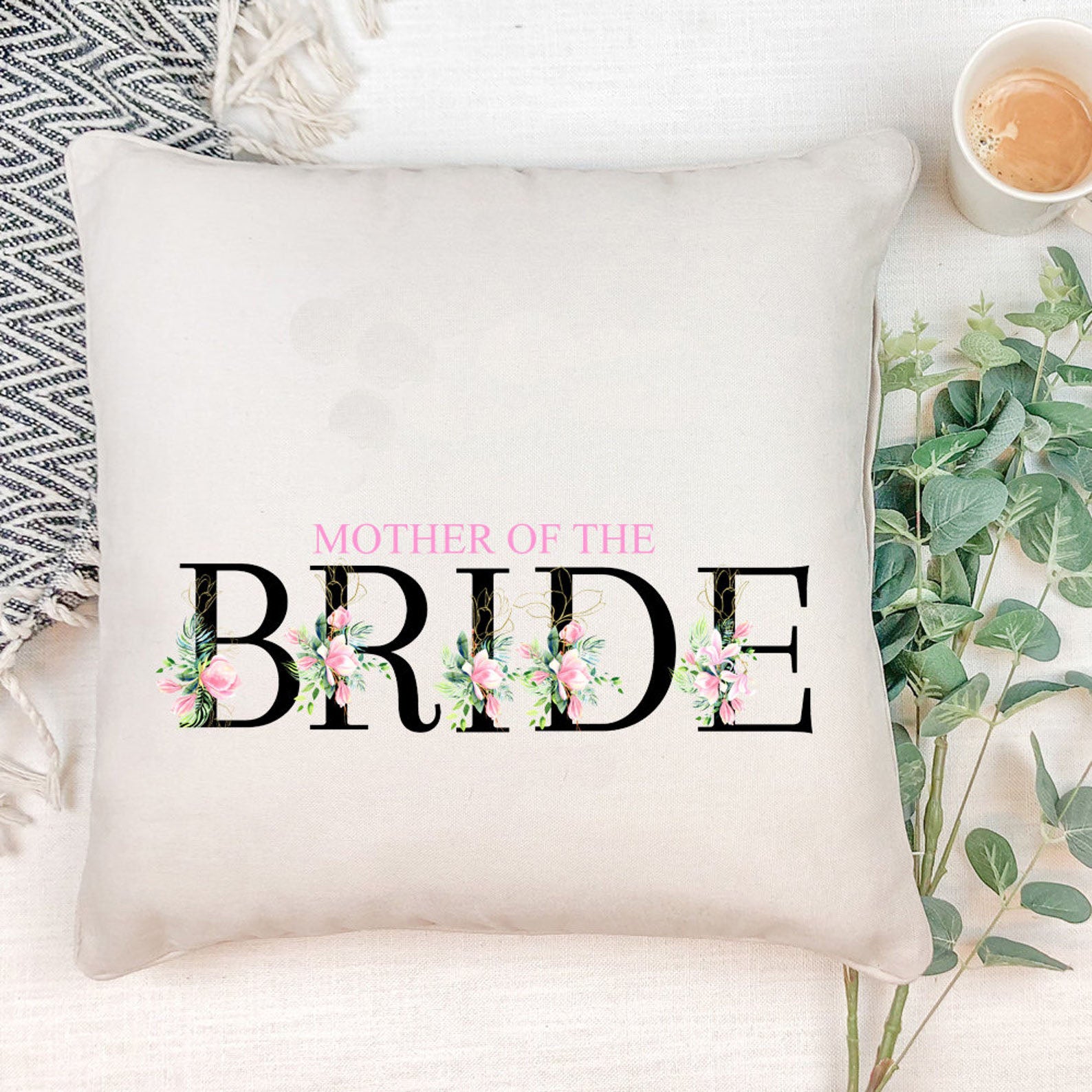 Personalised Mother Of Bride Wedding Cushion Gift