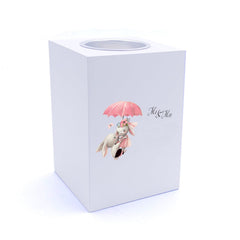 Personalised Mr & Mrs Robinson Wedding Anniversary Tea Light Holder
