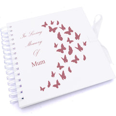 Personalised Mum In Loving Memory Butterflies Design Scrapbook Photo Album