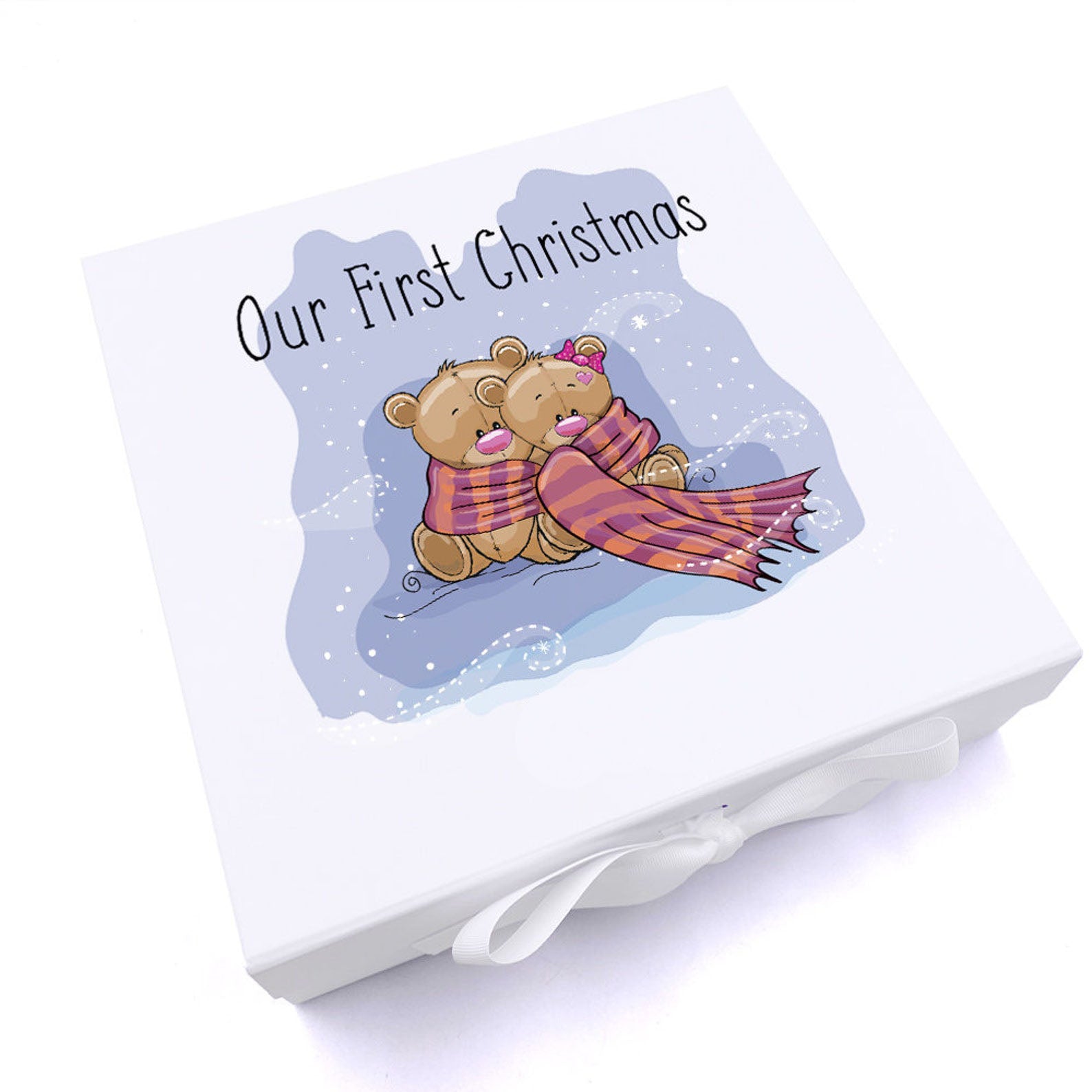 ukgiftstoreonline Personalised Our First Christmas Keepsake Memory Box Gift
