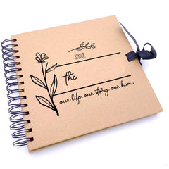 Personalised Our Story Our Life Family Sentiment Brown Scrapbook