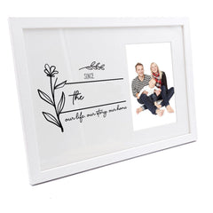 Personalised Our Story Our Life Family Sentiment Photo Frame