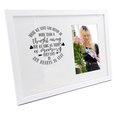 Personalised Those we love memorial remembrance Photo Frame