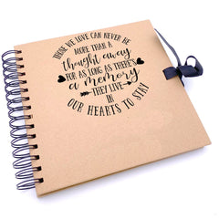 Personalised Those we love memorial remembrance brown scrapbook