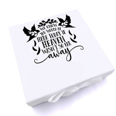 ukgiftstoreonline Personalised We Know You Would Be Here Remembrance Keepsake Memory Box