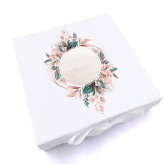 ukgiftstoreonline Personalised Wedding Wreath Design Keepsake Memory Box