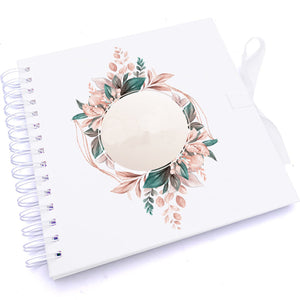 Personalised Wedding Wreath Design Scrapbook Photo Album