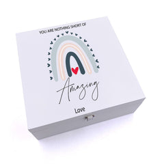 ukgiftstoreonline Personalised You Are Nothing Short of Amazing Keepsake Wooden Box