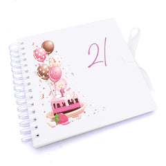 Personalised 21st Birthday Gifts for Her Scrapbook Photo Album