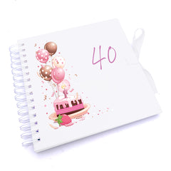Personalised 40th Birthday Gifts for Her Scrapbook Photo Album