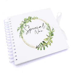 Personalised Special Nan Wreath Design Scrapbook Photo Album