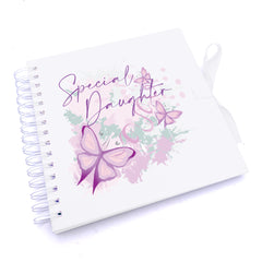 Personalised Special Daughter Pink & Purple Butterfly Gift Scrapbook Photo Album