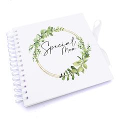 Personalised Special Mum Wreath Design Scrapbook Photo Album
