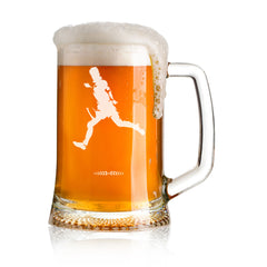 ukgiftstoreonline Personalised Rugby Themed Engraved Sports Pint Glass Beer Tankard Gift
