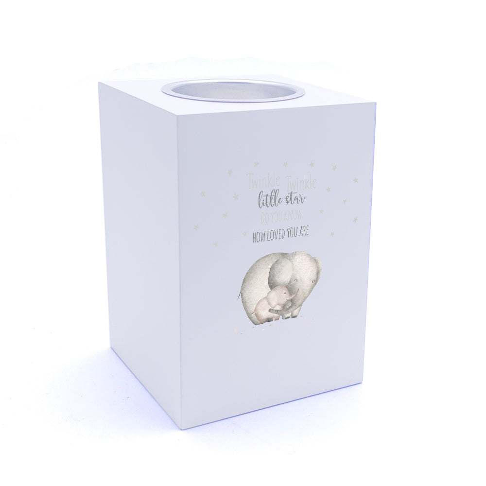 Personalised Cute Baby Twinkle Twinkle Little Star Elephant Tea Light ...