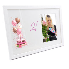Personalised 21st Birthday Gifts for her Photo Frame