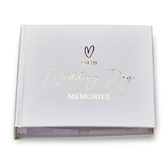 Our Wedding Day Memories Photo Album Gift For 50 x 6 by 4 Photos Gold Print