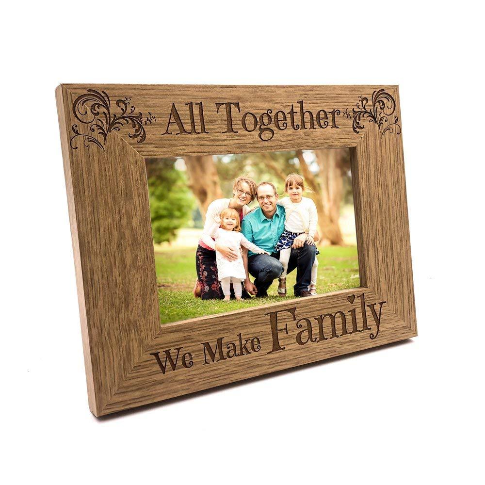 All Together We Make Family Wooden Photo Frame Gift - ukgiftstoreonline