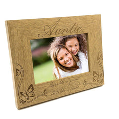Auntie Acts Like A Friend Wooden Photo Frame Gift - ukgiftstoreonline