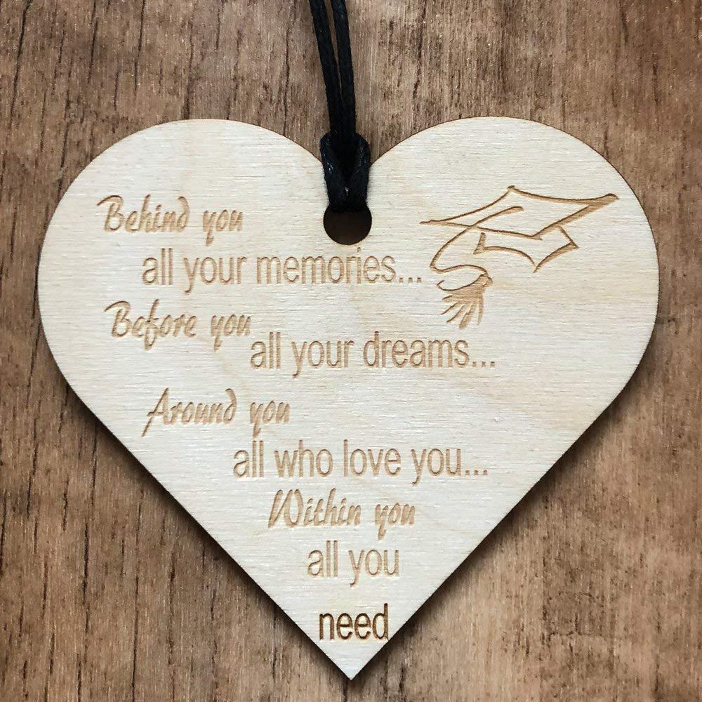 Behind You All Your Memories Graduation Wooden Plaque Gift - ukgiftstoreonline