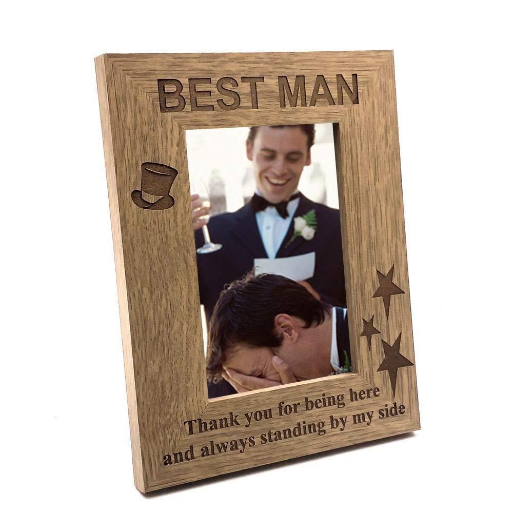 Best Man Gift Wooden Photo Frame - ukgiftstoreonline